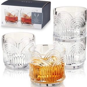 Viski Beau Lowball 11 oz Tumblers (Set of 4)